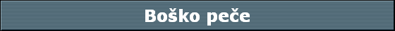 Bo�ko pe�e